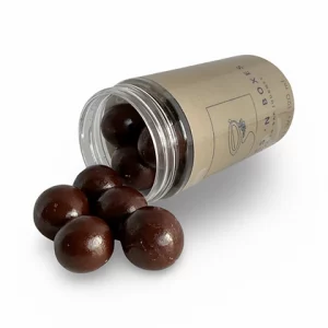 caramelized hazelnut dark chocolate dragee
