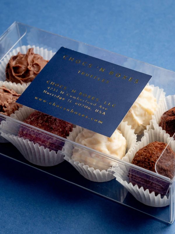 8 piece chocolate truffle box