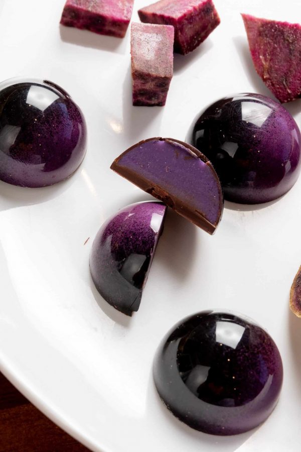 Ube ganache